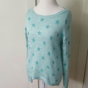 Lauren Conrad turquoise star sweater